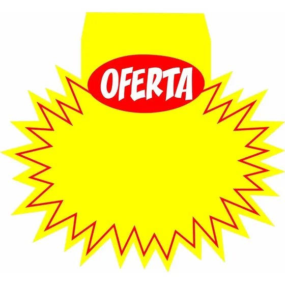 Cartaz Splash Oferta Duplex 210g Com Aba 25x23cm - 100 Un.