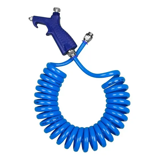 Bico Limpeza Com Mangueira Espiral 8x5mts E Conexões 1/4 M