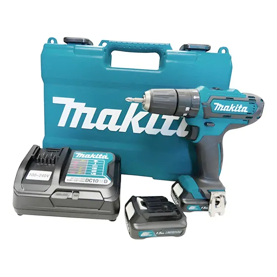 Parafusadeira Makita C/ Impacto 2 Baterias 12v Hp331 Carreg