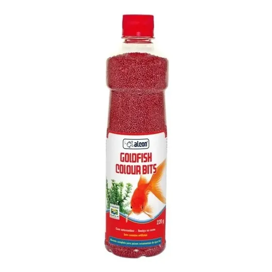 Ração Alcon Gold Fish Colour Bits 220gr - Garrafinha