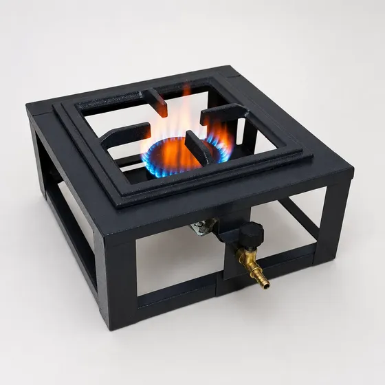 Fogão Industrial 1 Boca Estampado 20x20 Mesa Itajobi Ap 1qs