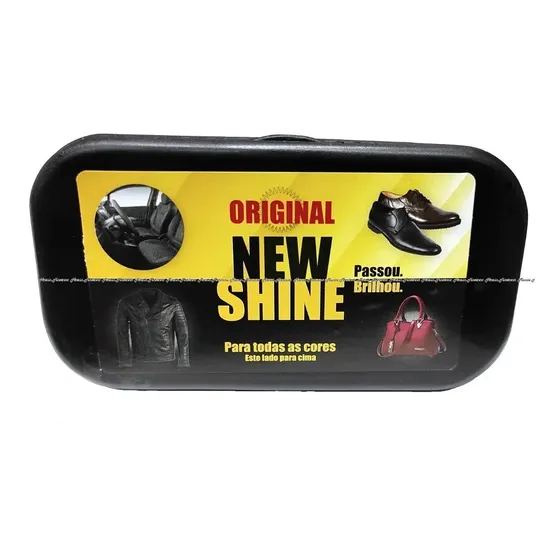New Shine Brilho Instantâneo Limpeza De Bolsas Calçado Couro