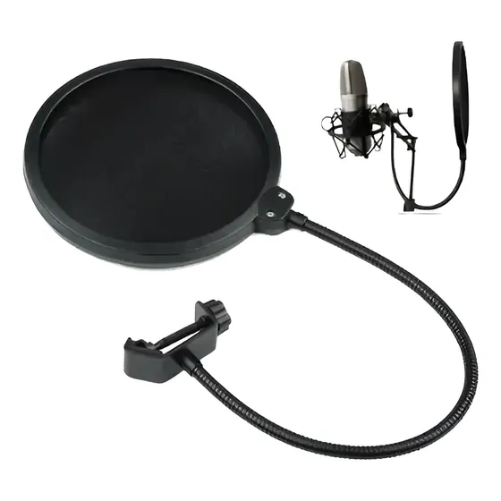 Pop Filter Anti Puff Para Microfone Condensador / Studio