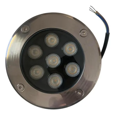 Balizador Spot Led Chão Piso Jardim 7w Embutir Blindado Solo