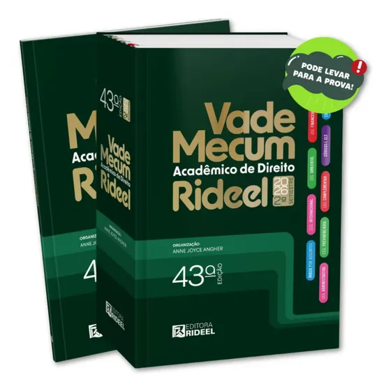 Vade Mecum Acadêmico Direito Rideel Revisado E Atualizado - Última Edição