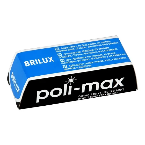 Massa Polimento Lustro Azul Brilux Lustrar Aço Inox Aluminio
