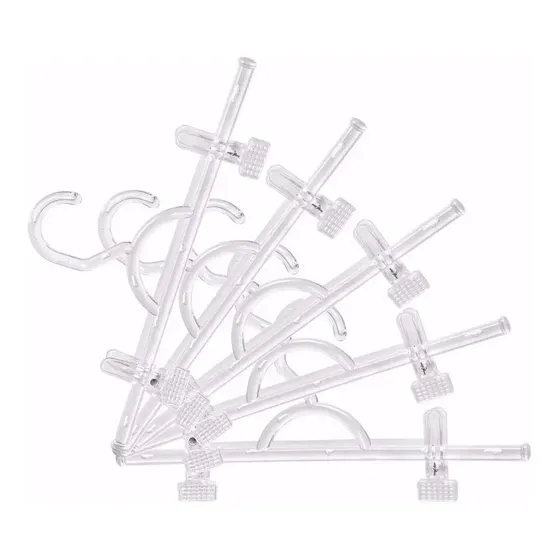 Cabides Acrílico Saia E Calça + Presilhas - 50 Unidades