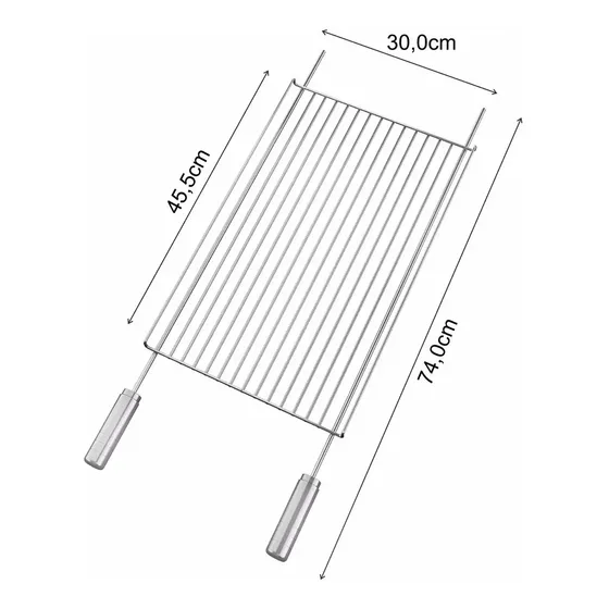 Giragrill Original Grelha Tradicional Premium 75 X 30 Cm