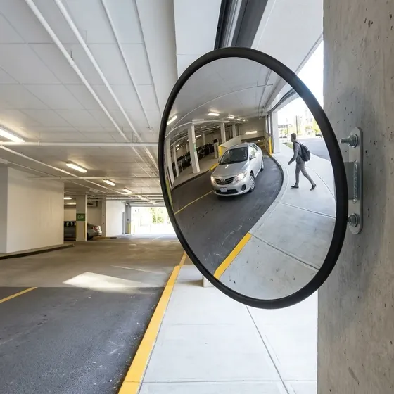 Espelho Convexo 30cm Plástico - Segurança Garagem Portaria