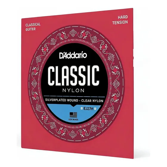 Encordoamento Daddario Violão Classico Nylon Ej27h Alta