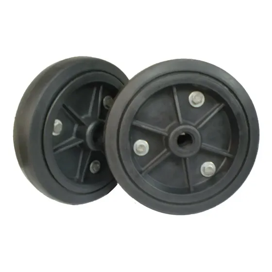Par 2pcs - Roda 8' Polegadas - Pneu Maciço - Nucleo Em Pp