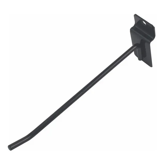 100 Ganchos P/ Painel Canaletado De 20cm Preto