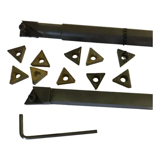 Mini Torno Mtjnr 1010 16 S12 Ptfnr 16 + 10 Pastilhas Tcmt16
