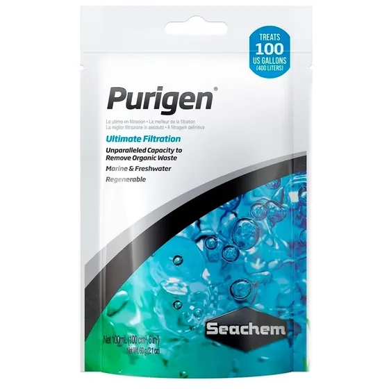 Seachem Purigen 100ml 60g Original Trata Até 400 Litros