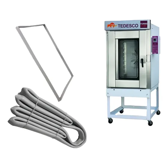 Borracha Quadro Forno Tedesco Ftt 300 10 Esteiras Original.