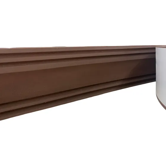 Roda Meio Eva Adesivado Flexível Terra 7cmx8mm Marrom*10mt