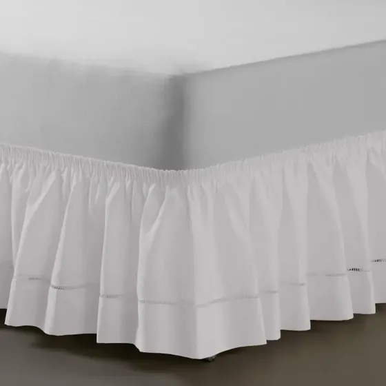 Saia Cama Box Casal Super King Elastificada C/ Ponto Palito