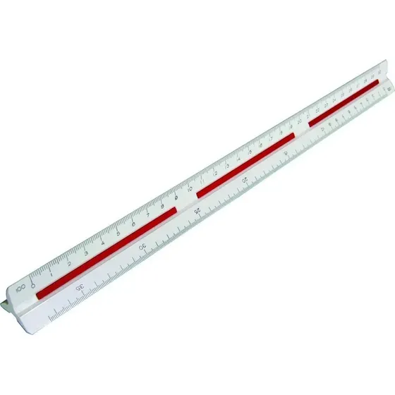 Escalímetro Triangular Profissional Trident 7830/1