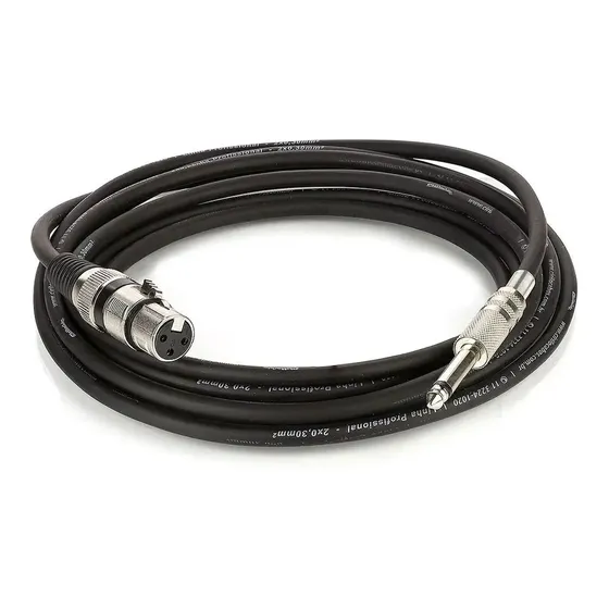 Cabo De Microfone Xlr X P10, Preto, 2 Metros