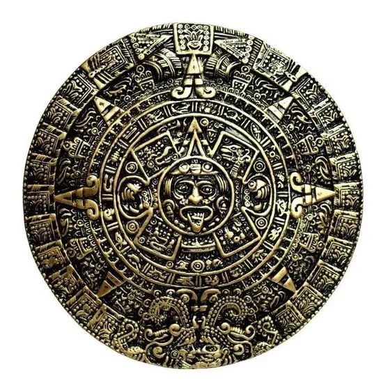 Calendário Asteca Maya Inca Pedra Do Sol Grande 41 Cm Fibra