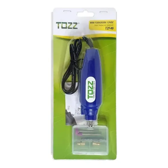 Mini Furadeira Drill 12 Volts + 7 Acessórios Artesanato