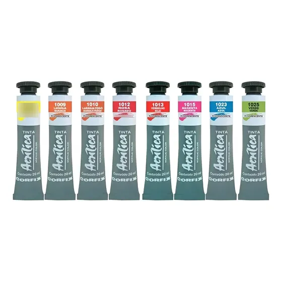 Tinta Acrílica Corfix Fluorescente 20ml *escolha*a*cor*