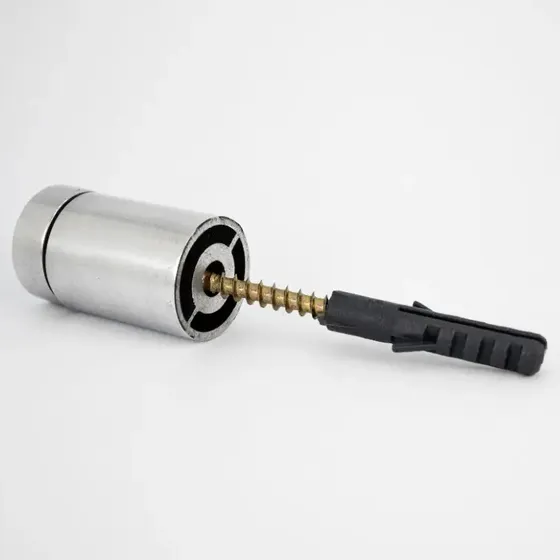 4 Prolongador Espaçador De Alumínio P/vidro 19mm X 25mm