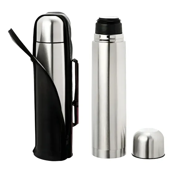 Garrafa Térmica Inox 1 Litro Café Água Chimarrão Chá Capa