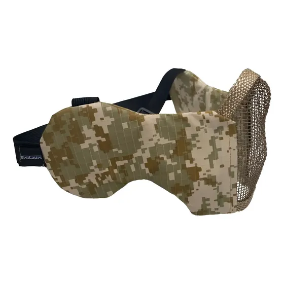 Mascara De Airsoft Com Proteção De Orelha Acu Camo Digital