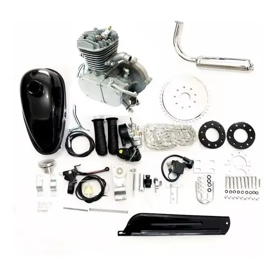 Kit Motor 80cc Bicicleta Completo Motorizada Cromado