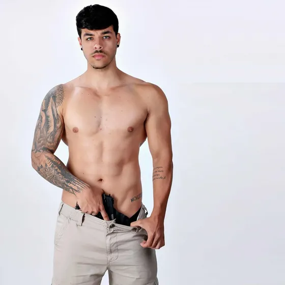 Coldre Cueca Velado Discreto Pistola Abaixo Da Cintura