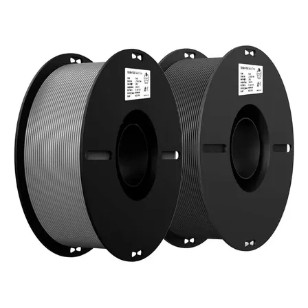 Kit 2kg Filamentos Pla Creality P/impressora 3d Cinza/preto