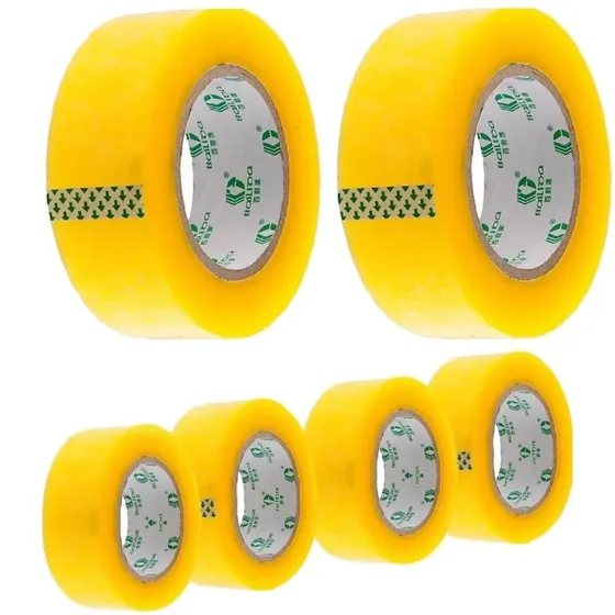 05 Rolos Fita Adesiva Durex Embalagem Transparente 500mts