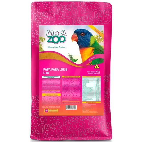 Megazoo L18 - 6kg - Papa Para Lóris - L 18