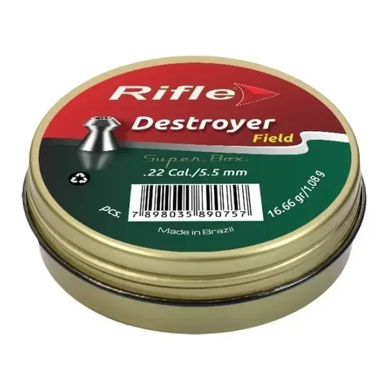 Chumbinho Field Destroyer 5.5mm 125 Unid Rifle