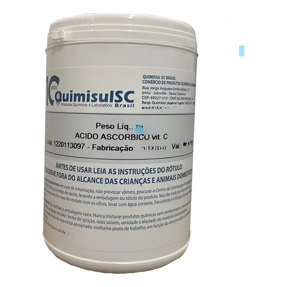 Ácido Ascórbico Vitamina C 1 Kg Puríssimo