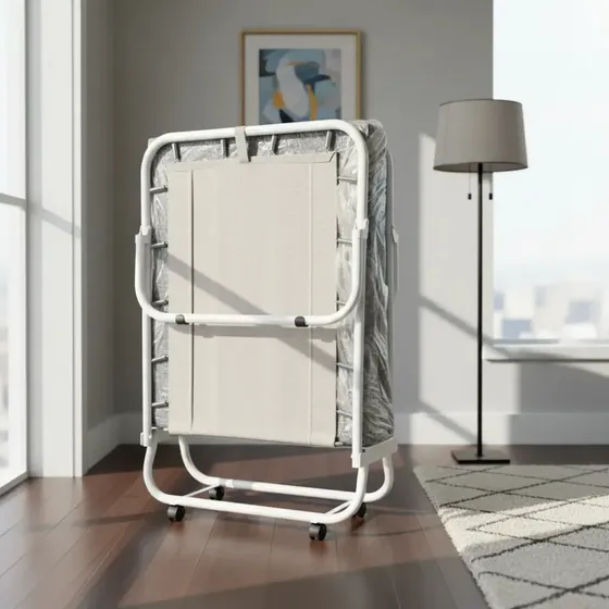 Cama Dobrável Com Colchão Até 120kg