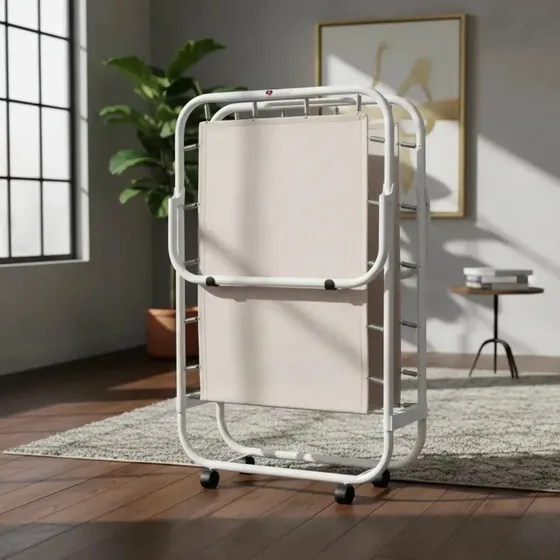 Cama Em Aço Resistente Dobrável Confortável Até 120kg Novo