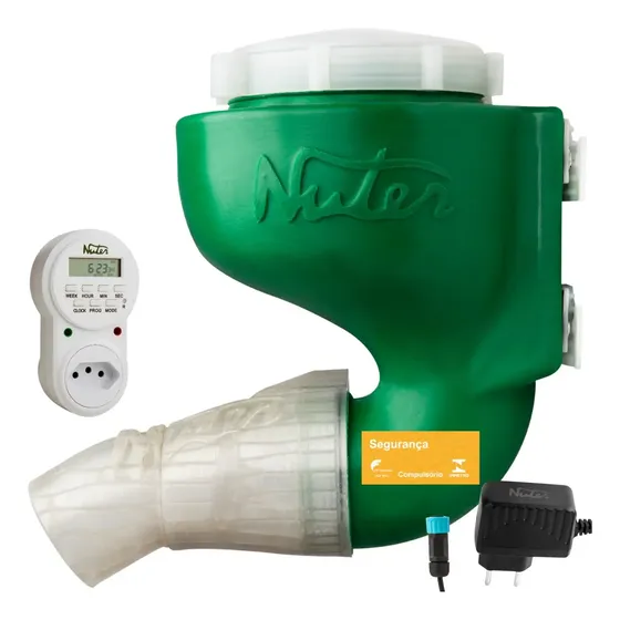 Alimentador Automático Para Lagos De Carpas Tratador Peixes
