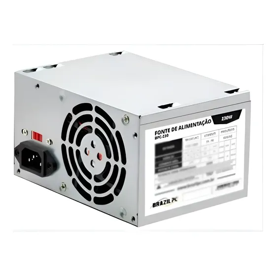 Fonte Atx 230w Real Brazilpc 24 Pinos Bivolt Pc/desktop Nf