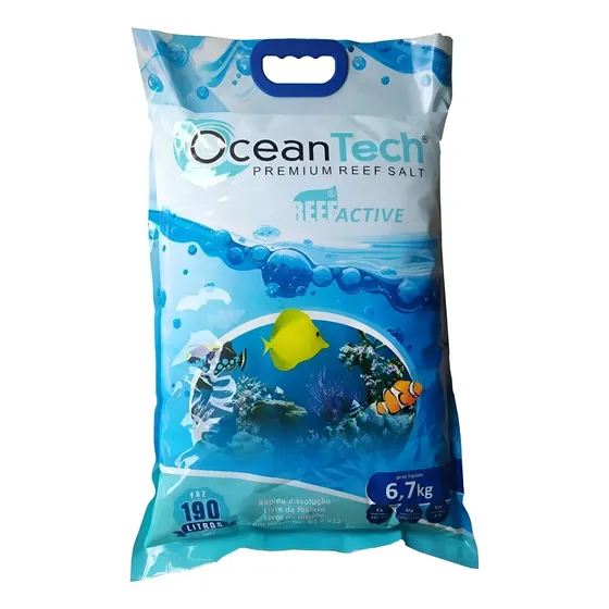 Sal Marinho Para Aquarios Reef Active 6,7kg - Ocean Tech