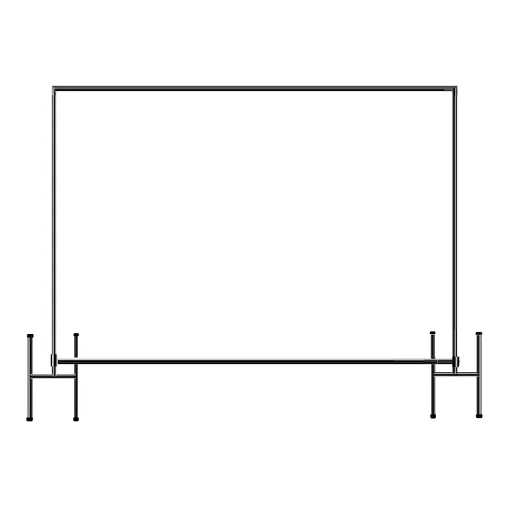 Estrutura Suporte Banner Cor Preta Painel Backdrop 2x2