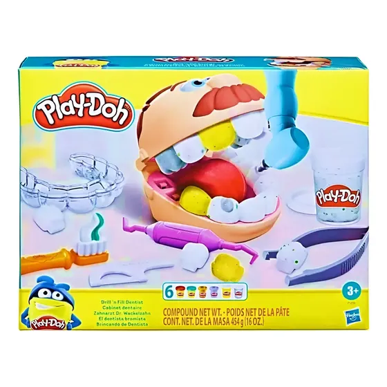 Massinha Play Doh Brincando De Dentista Original Hasbro