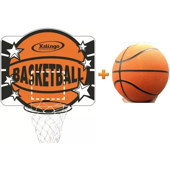 Kit Basquete Cesta + Bola Oficial Basketball Frete Grátis