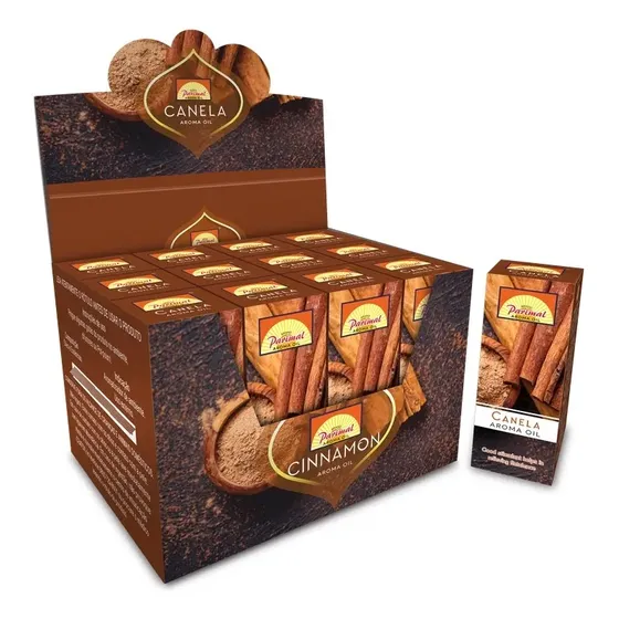 Essência Aromática Em Óleo Canela Parimal Box Com 12 Caixas