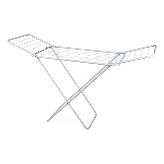 Varal De Chão Com Abas Slim Em Aço Reforçado Branco - Mor Branco
