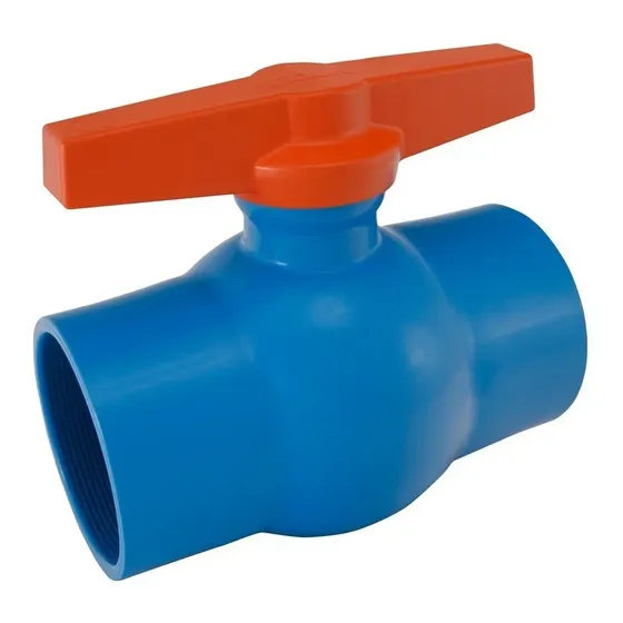 Registro De Esfera Pvc Roscavel Irrigação Azul 100mm 4 Pol