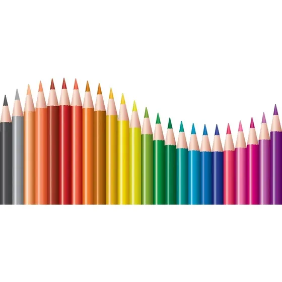 Adesivo Parede Quarto Infantil Lápis De Cor Onda Colorida