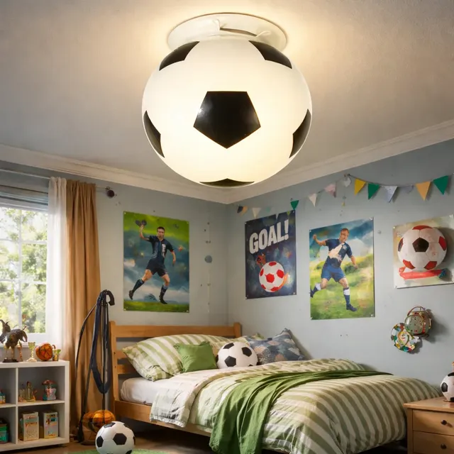 Luminaria Infantil Bola Futebol + Led