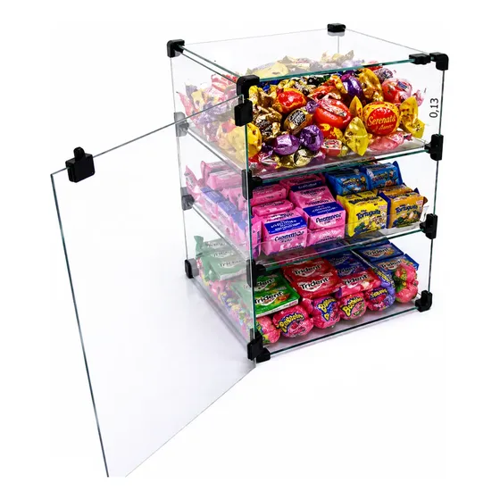 Expositor De Vidro Com Porta 0,30 X 0,40 X 0,30